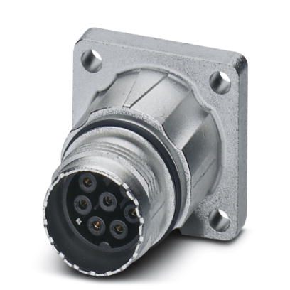 Phoenix Contact M17 Receptacle; ST-8EP1N8AWK00S; Male; 9-Pin; N Key; Front Mount; Crimp Contacts